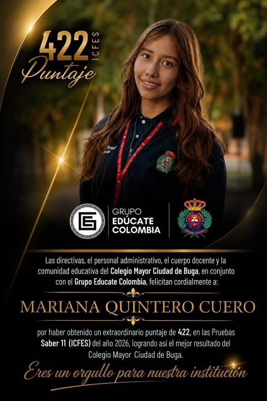 ICFES - Mejor Resultado del Colegio Mayor Ciudad de Buga